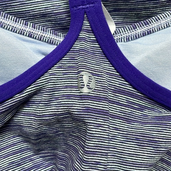 Lululemon Power Y Purple Racer Back Tank Top Size 6 - Picture 4 of 5